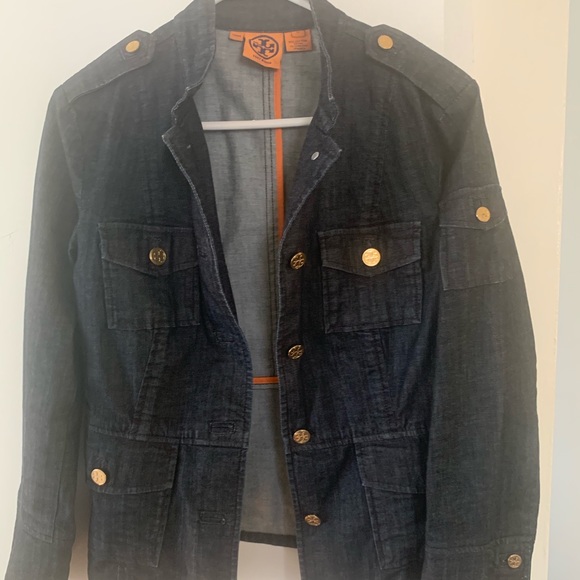 tory burch jean jacket